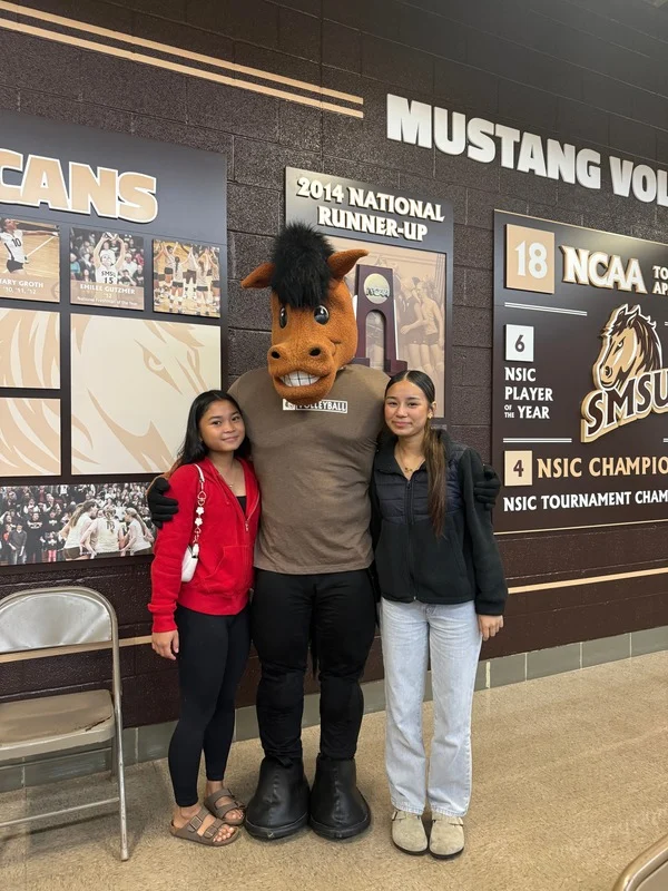 Volleyball pic with mascot
