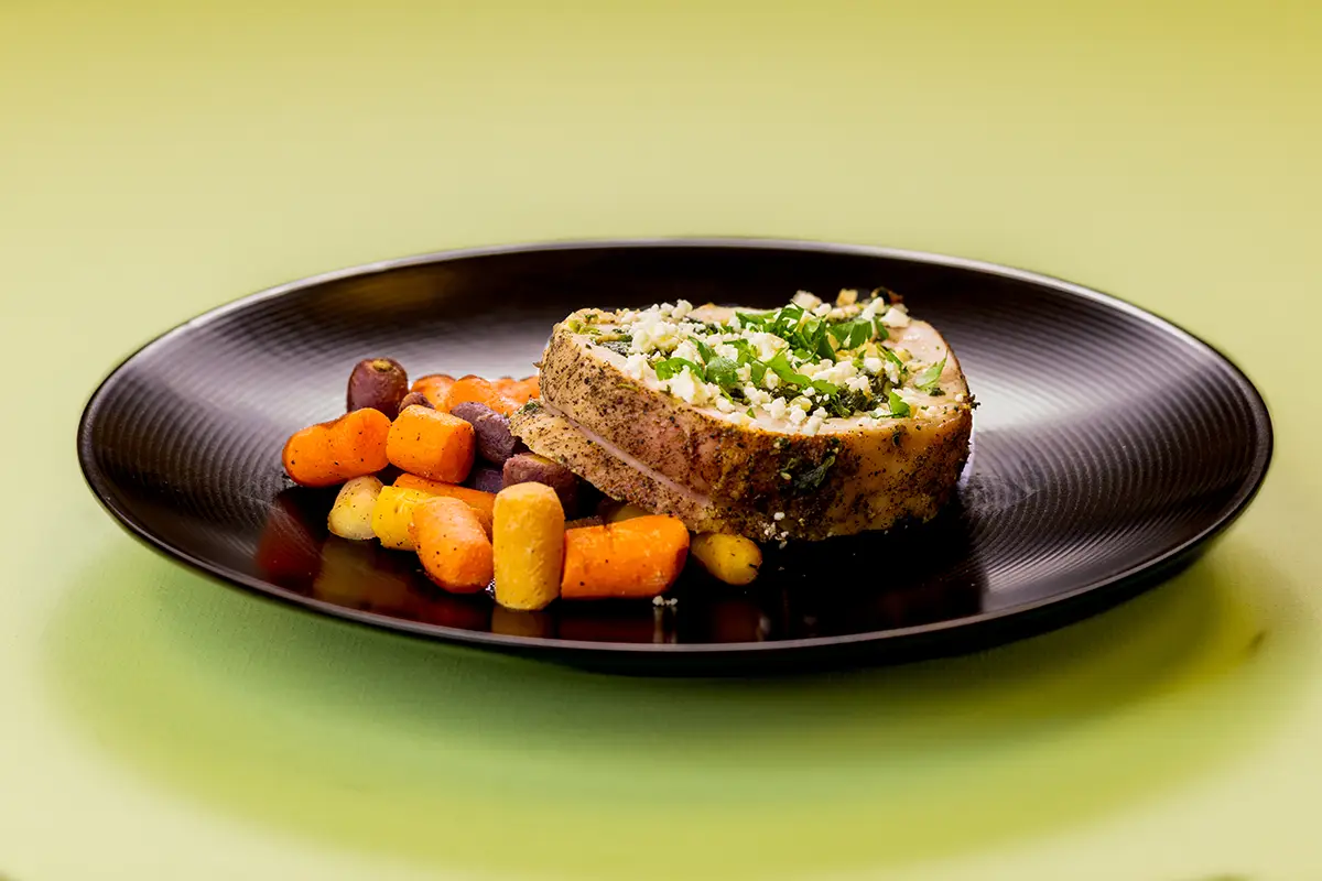 spinach and feta pork roulade