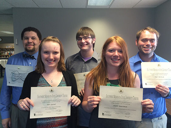 2014-2015 theatre scholarship recipients