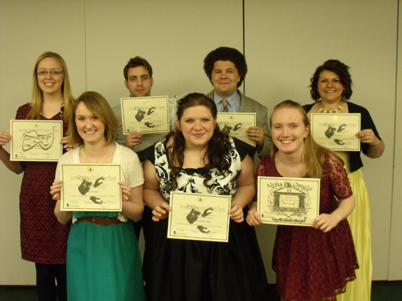 2013-2014 theatre scholarship recipients