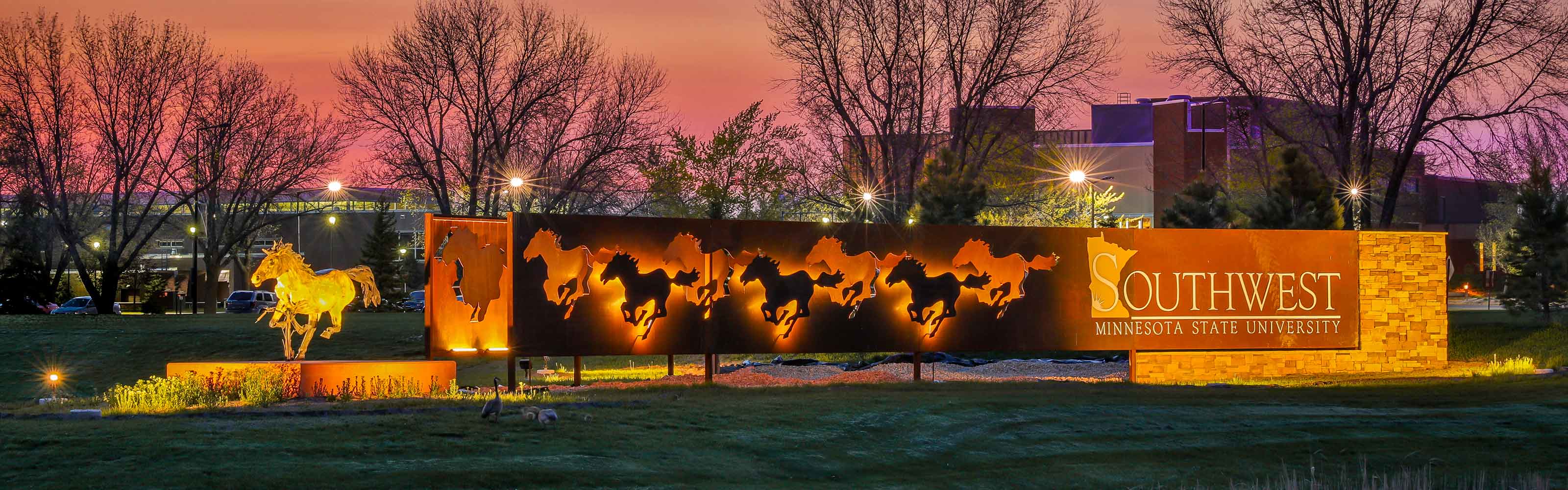 SMSU Campus Entrance Sign