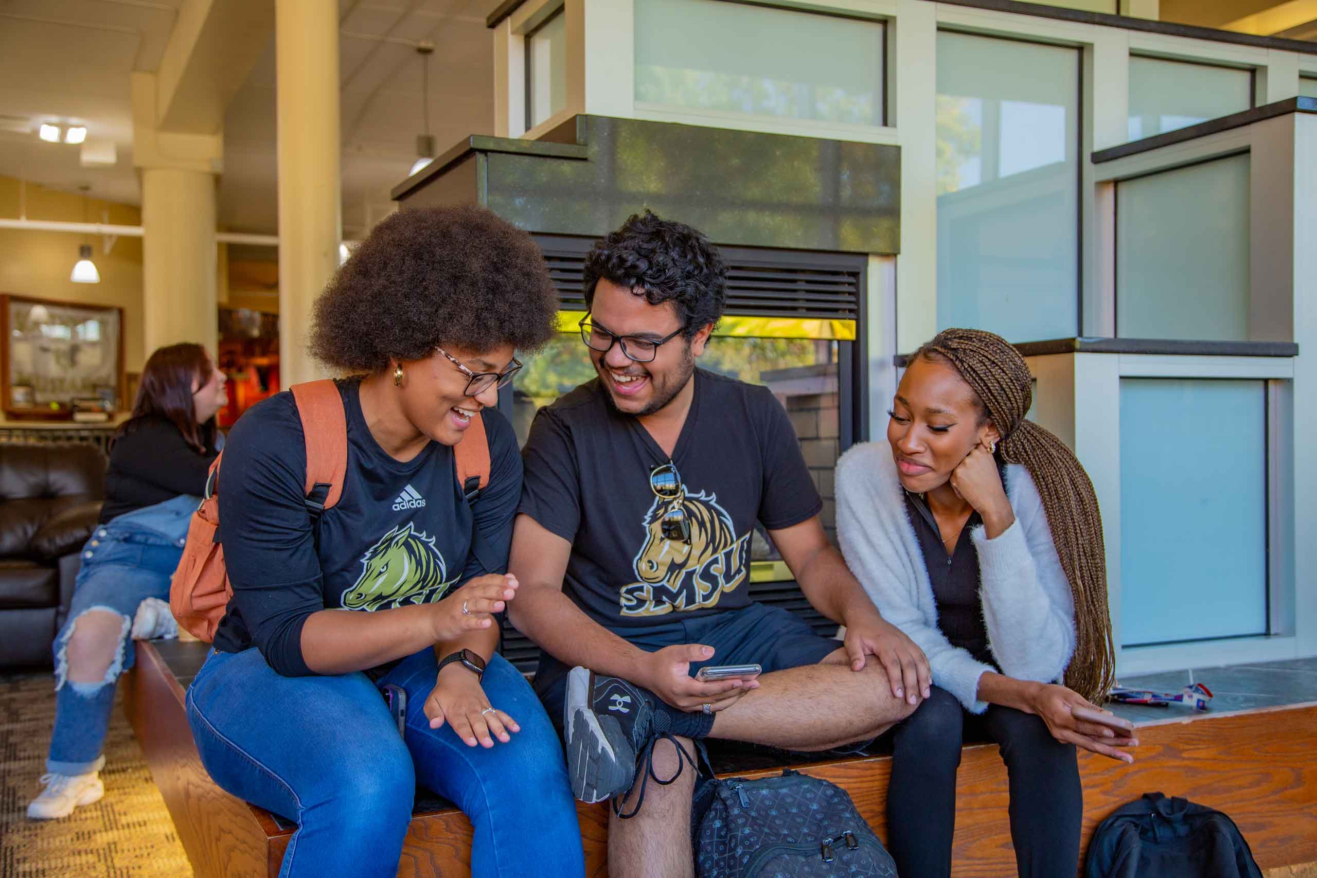 Students In the SMSU Student Center