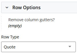 insert quote row type