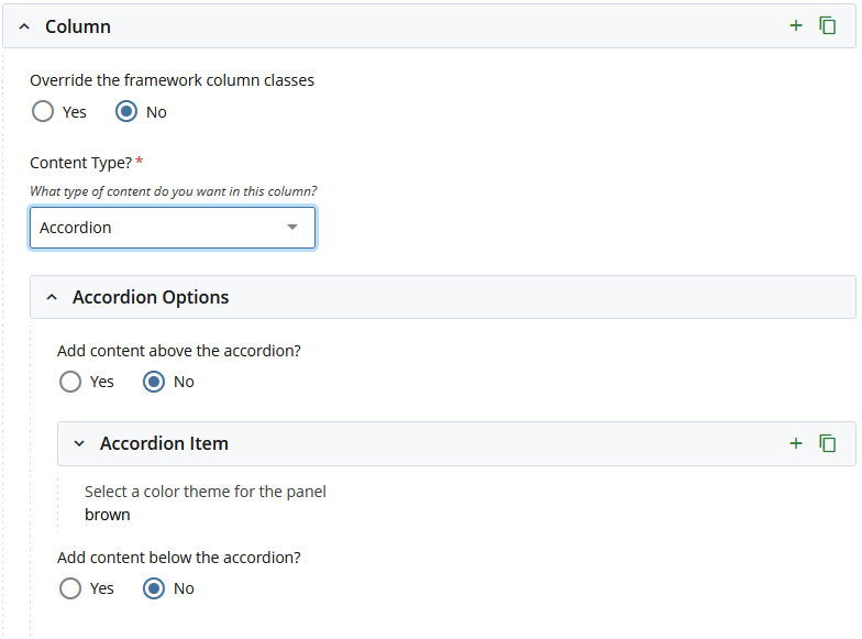 insert accordion component