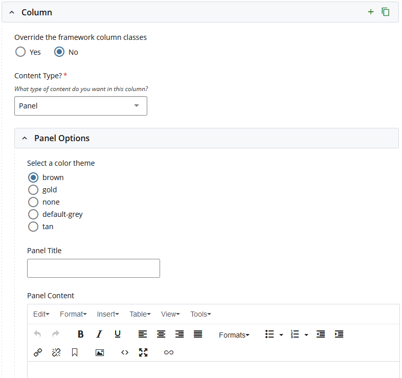 insert panel component