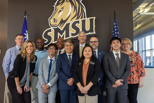 CIE staff with Taiwan partner school staff