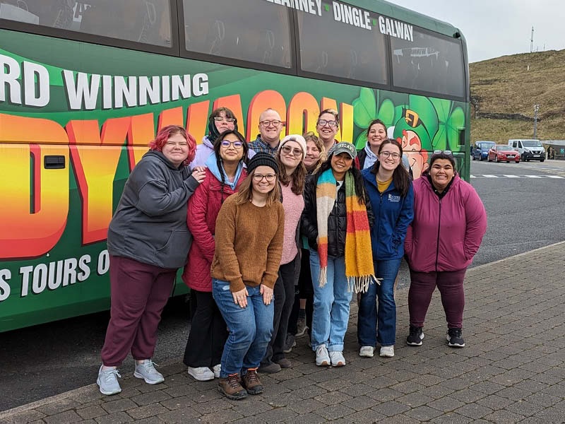 Speech team sightseeing in Ireland