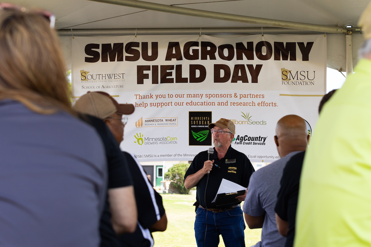 Dr. Toland Speaking at the 2023 Field Day