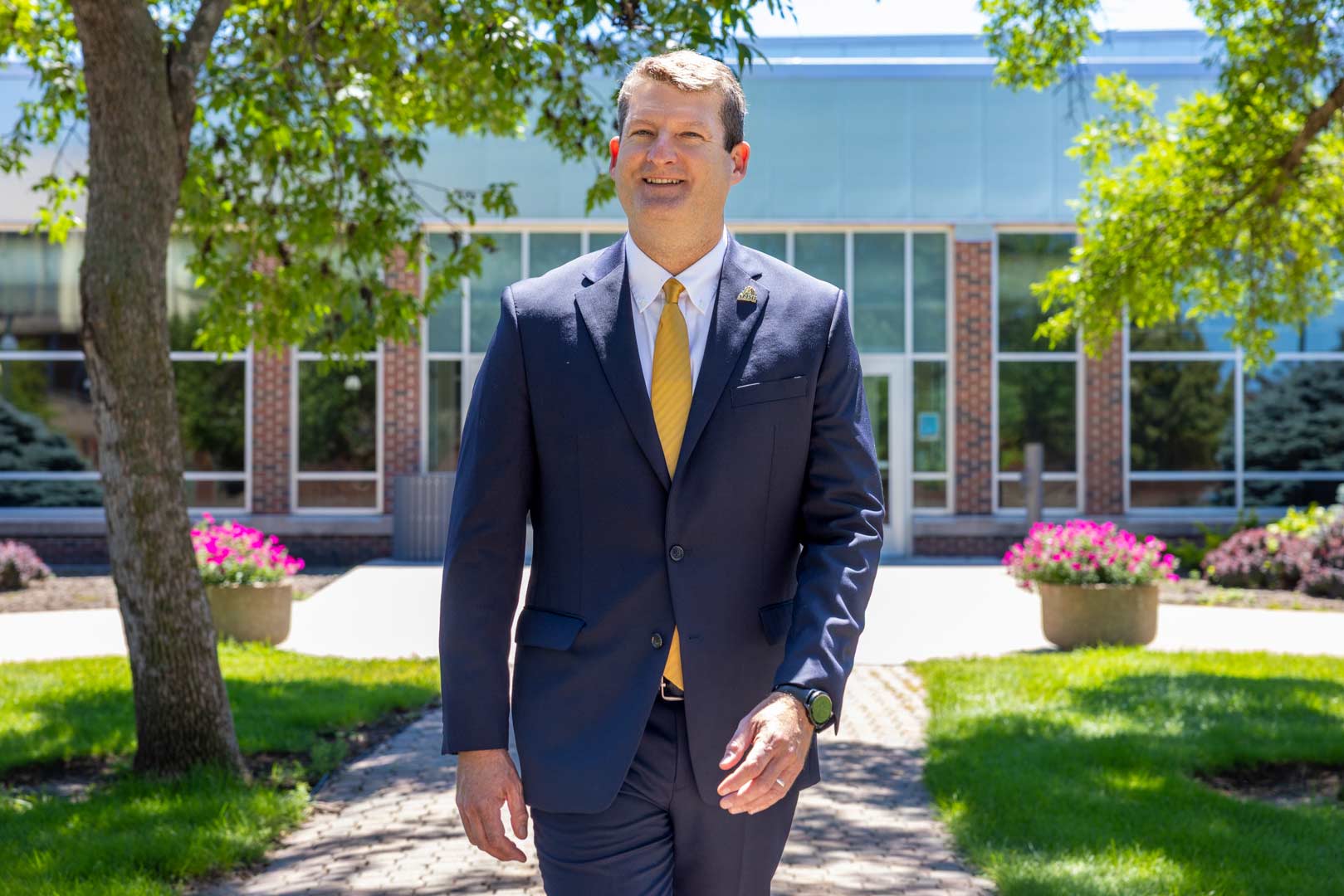 Dr. David P. Jones, interim president, at SMSU