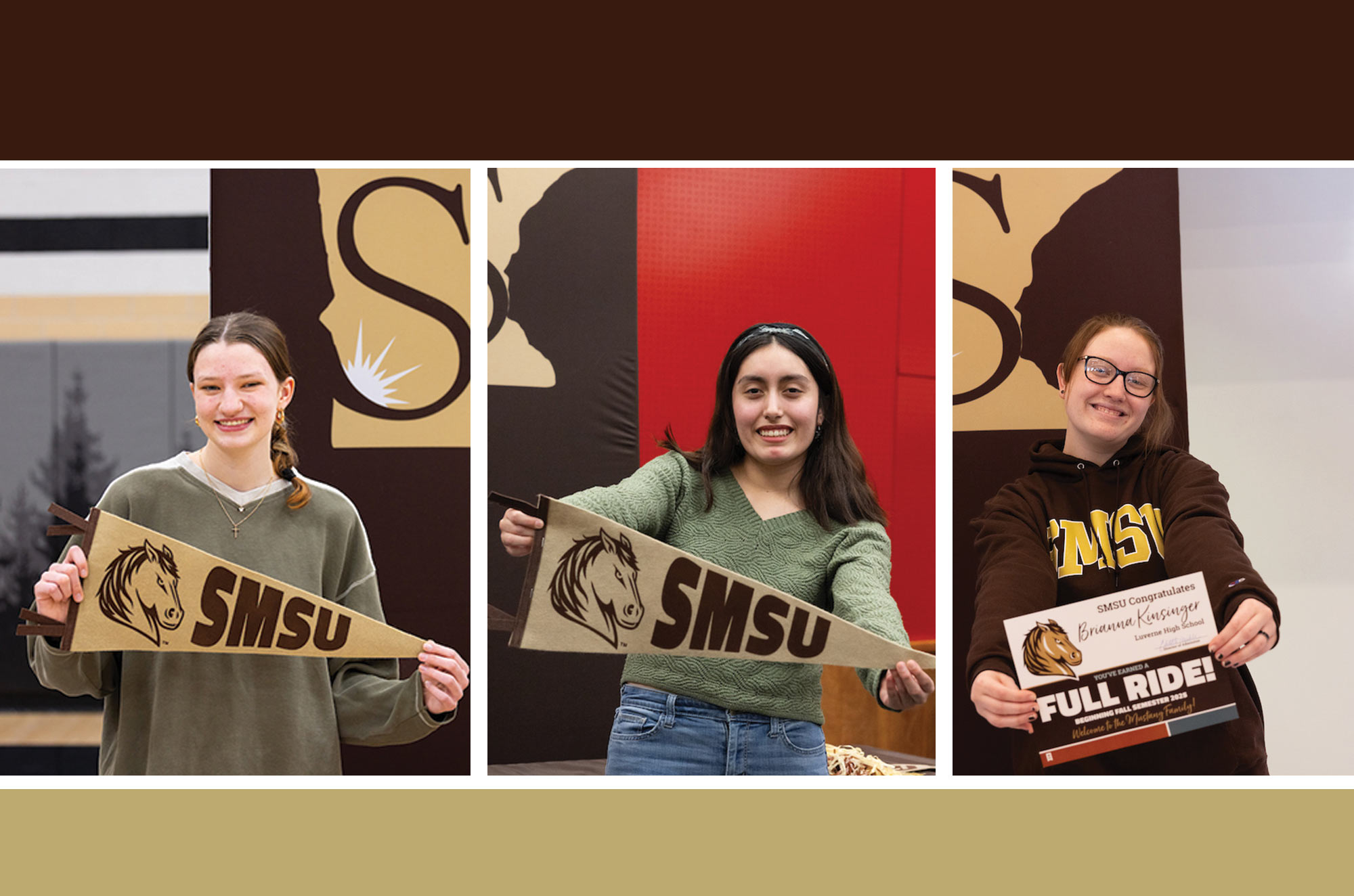 From left: Cheadle, Flores, Kinsinger