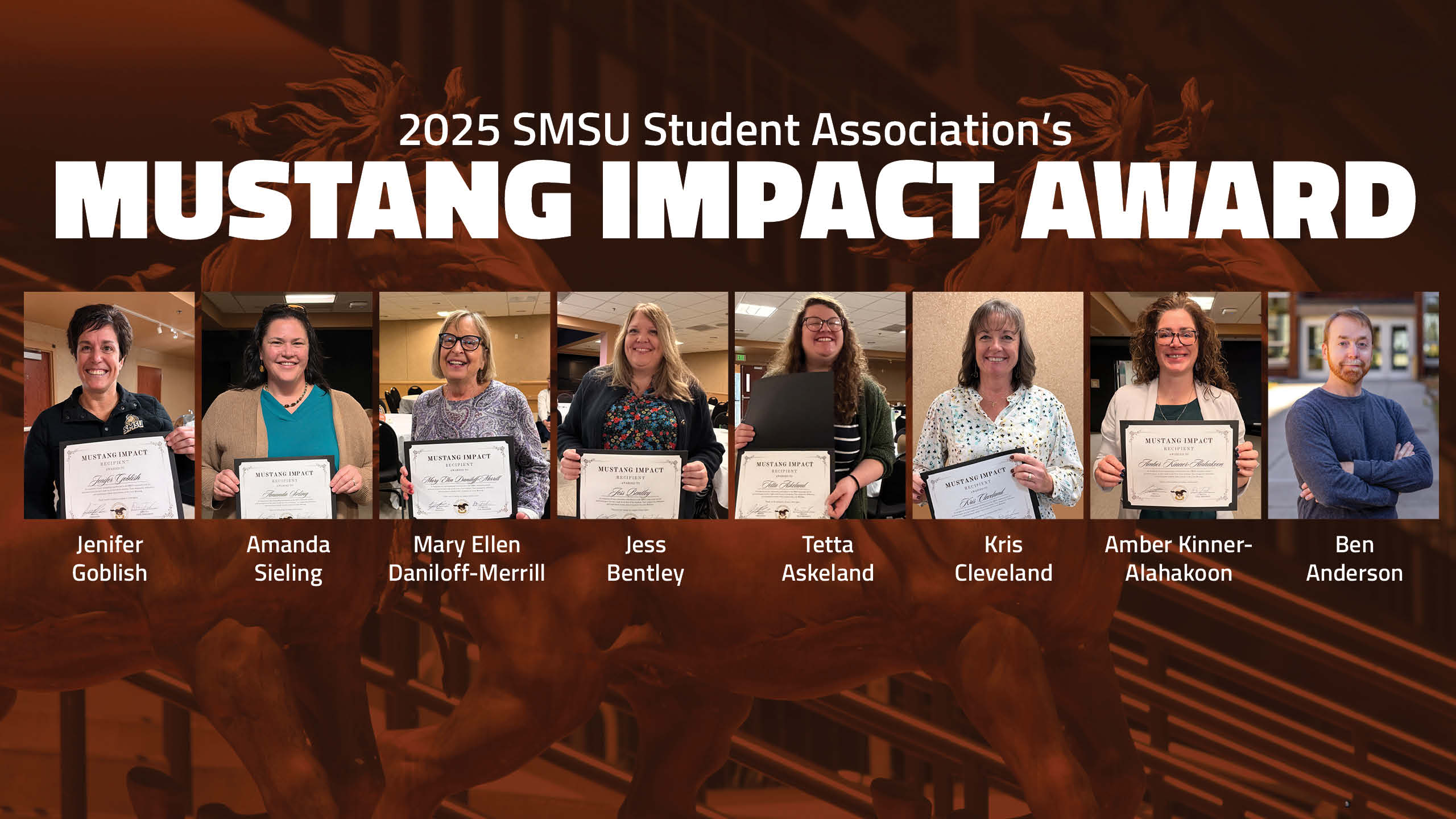 Student Association Presents the First Cohort of Mustang Impact Awards Featured Image