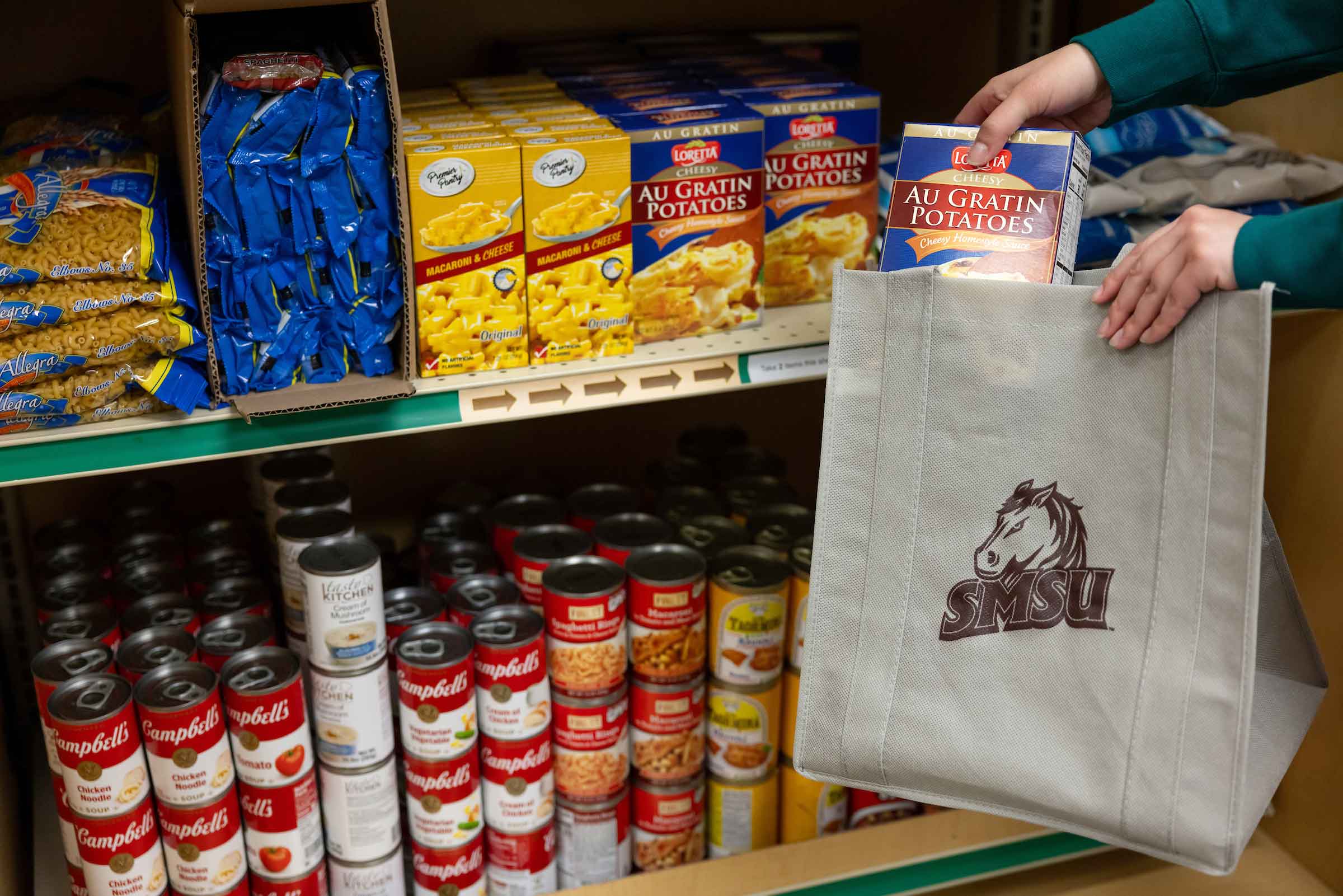 The Mustang Market food pantry