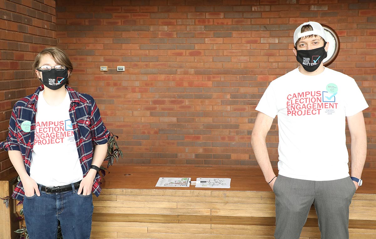 Bella Erickson, left, and Carter McLaughlin